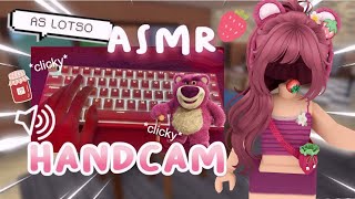 MM2 keyboard asmr as Lotso  HANDCAM  ROBLOX 🍓🐻🍓 [upl. by Doownyl]