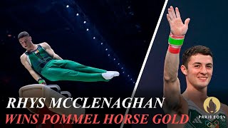 Rhys McClenaghan Wins Pommel Horse Gold Nariman Kurbanov Silver Stephen Nedoroscik Bronze [upl. by Aihsak459]