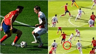 Fabian Ruiz scoring an amazing goal against Croatia beating Luka Modric  Spain Vs Croatia Euro 2024 [upl. by Remy]