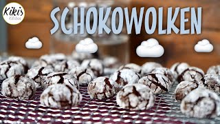 SCHOKOWÖLKCHEN  super softe Schokoplätzchen ☁️  Catlak Kurabiye  Schokokekse backen [upl. by Niajneb]