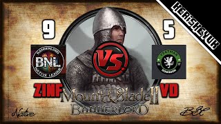 Zinfandel vs VD BNL Official  Mount and Blade 2 Bannerlord Div C [upl. by Elicia]