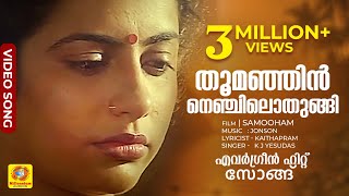 തൂമഞ്ഞിൻ നെഞ്ചിലൊതുങ്ങി  Thoomanjin Nenjilothungi  Evergreen Hit Song  Samooham  K J Yesudas [upl. by Ravert]