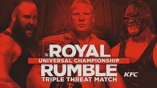 WWE Royal Rumble Promo 2018  Brock Lesnar vs Braun Strowman vs Kane [upl. by Eymaj144]