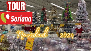 🎄Soriana la mejor decoración de Navidad 2024 con 70 de descuento🦌⭐️ [upl. by Eldora289]