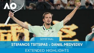 Stefanos Tsitsipas v Daniil Medvedev Extended Highlights SF  Australian Open 2022 [upl. by Nicholas]