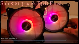 upHere RGB Fans Unboxing and Test [upl. by Asseneg]