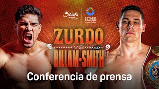 RIYADH SEASON LATINO NIGHT ZURDO RAMIREZ VS CHRIS BILLAMSMITH CONFERENCIA DE PRENSA EN VIVO [upl. by Damal]