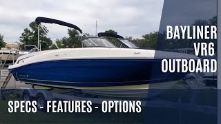 Bayliner VR6 Outboard Boat Walkthrough Review [upl. by Rida]