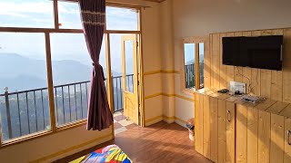 Balcony windows Room Hotel HILL Mount View Dalhousie Road Trip and wildlife forest View Dalhousie [upl. by Ladnor693]