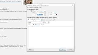 How to set up autoreply in Microsoft Outlook [upl. by Mcarthur]