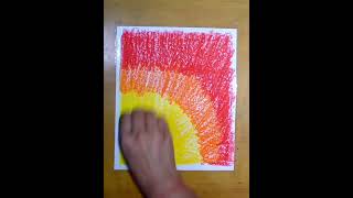 easy oil pastel drawing for beginners shorts [upl. by Joo]