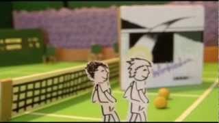 Wimbledon Song  Robin Ward  Cardboard Tennis Animation [upl. by Floridia]