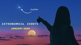 Astronomical Events January 2024  Quadrantids Meteor Shower  Visible Planets in January 2024 [upl. by Levenson]