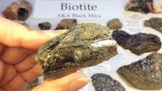 Crystal amp Mineral Education BIOTITE AKA BLACK MICA [upl. by Zetnahs]