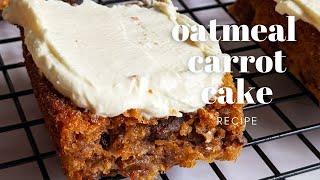 Healthy Carrot Cake with Oats a healthy cake icing idea [upl. by Ambert]