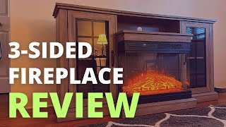 Amerlife 3Sided Fireplace TV Stand Review  Electric Fireplace TV Stand  Amazon Fireplace TV Stand [upl. by Giovanni]