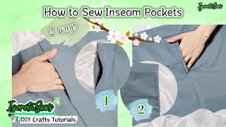 How to Draft and Sew Inseam Pockets ㅣ DIY TUTORIAL [upl. by Gnof]