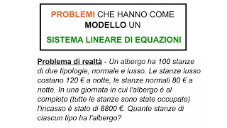 Sistemi Lineari di Equazioni 2x2  Problema di Realtà 1 Lezione in Classe [upl. by Harras]