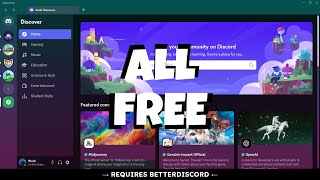 How to use Discord themes for free REQUIRES BETTERDISCORD [upl. by Nauqes351]