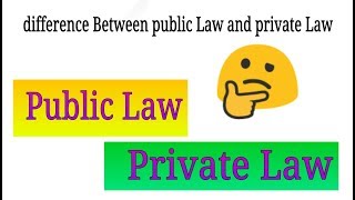 Public law private law  Difference between public law and private law  Study of law Legal Dost [upl. by Annaeel]