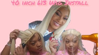 40 inch 613 Wig Install Baddie on a Budget For Beginners Motown Tresses HD Synthetic [upl. by Elleinad]