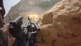 FIREFIGHT ON HELMET CAM IN AFGHANISTAN  PART 1  FUNKER530 [upl. by Yecal]