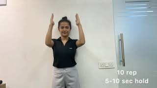 Supraspinatus injury Profile 1 exercise [upl. by Auqeenwahs]