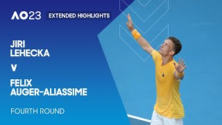 Jiri Lehecka v Felix AugerAliassime Extended Highlights  Australian Open 2023 Fourth Round [upl. by Petrie]