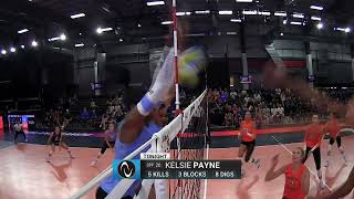 AU Pro Volleyball Game 7 Kelsie Payne Highlights [upl. by Yatnod]