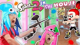 SPLATOON 2 in the HOUSE Paintballs EVERYWHERE FGTEEV Mom vs Dad vs Chase [upl. by Maye]