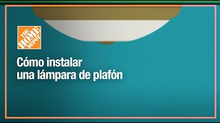 ¿Cómo instalar una lámpara de plafón [upl. by Nosmirc]