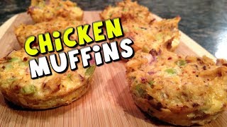 Chicken Muffins Recipe  Low Carb amp High Protein [upl. by Arvy134]