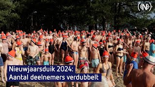 Nieuwjaarsduik 2024 Zandenplas Nunspeet [upl. by Evette]