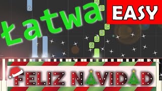 🎹 Feliz Navidad José Feliciano  Piano Tutorial łatwa wersja 🎵 NUTY W OPISIE 🎼 [upl. by Ylyl]