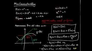 Maclaurinutveckling del 1  introduktion definition av Maclaurinpolynom [upl. by Neill660]