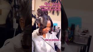 No Frontal needed to achieve this look pinups updo updohairstyle atlhairstylist naturalhair [upl. by Aurore]