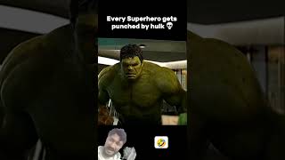 In MCU Every SuperHero Gets Punch By Hulk 🤣 hulk marvel theincrediblehulk hulkmode hulklife [upl. by Arthur]