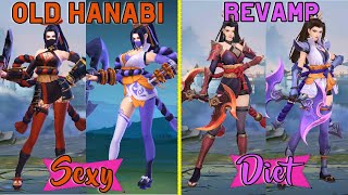 Old Hanabi X revamp Hanabi  1 skin revamp  New skills effect  Ultra Graphic Mobile Legends [upl. by Nanaj474]