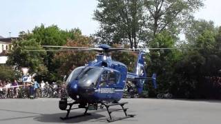 HD  Bundespolizeihubschrauber EC 135 Landeanflug  Landung [upl. by Refenej420]