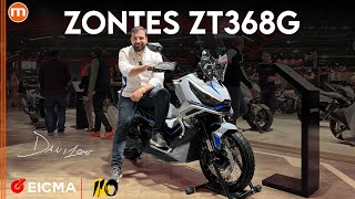 Zontes ZT368G  Il nuovo scooter adventure in video da EICMA 2024 [upl. by Ztnahc]