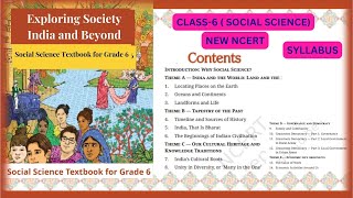 Exploring Society India and Beyond  Class 6 Social Science New Ncert  Syllabus class6newncerts [upl. by Aibos]