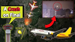 SwiftAir DHL Boeing B737400 Crash near Vilnius Airport [upl. by Dominic]