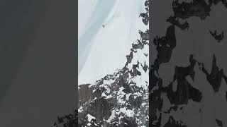 HUGE Avalanche Over Exposed Ridge [upl. by Annaj631]