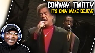 Conway Twitty  Its Only Make Believe 1990  REACTIONREVIEW [upl. by Nealson]