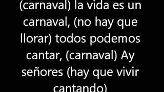 La vida es un Carnaval Celia Cruz letra [upl. by Damali]