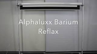 alphaluxx Barium Reflax Schalldurchlässige Motorleinwand [upl. by Dirfliw210]