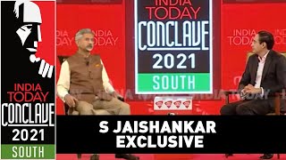 S Jaishankar Speaks About Foreign Policy China Conflict amp Covid Crisis  India Today Conclave South [upl. by Srednas]