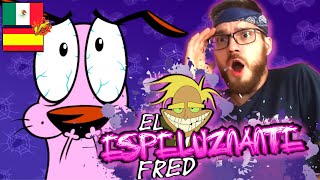 REACCION al DOBLAJE de CORAJE EL PERRO COBARDE 🐶😱 El espeluznante Fred 😱Tengo mieedo [upl. by Eirtemed]