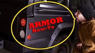 JcrOffroad Quarter Panel Armor Installation HowTo [upl. by Scarrow25]