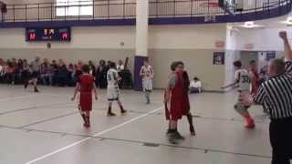 Two 7th Grade Basketball Players Fight it out on the basketball court [upl. by Noiemad]